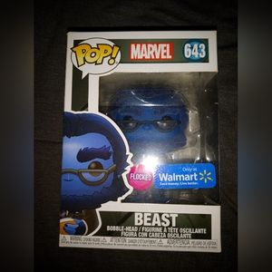 Funko Pop Beast Marvel 'Flocked'